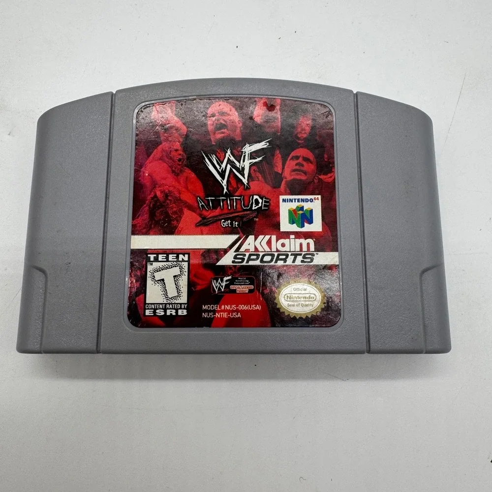 Nintendo 64 Wrestling Game Lot WCW nWo Revenge World Tour WWF Attitude N64 Bundl